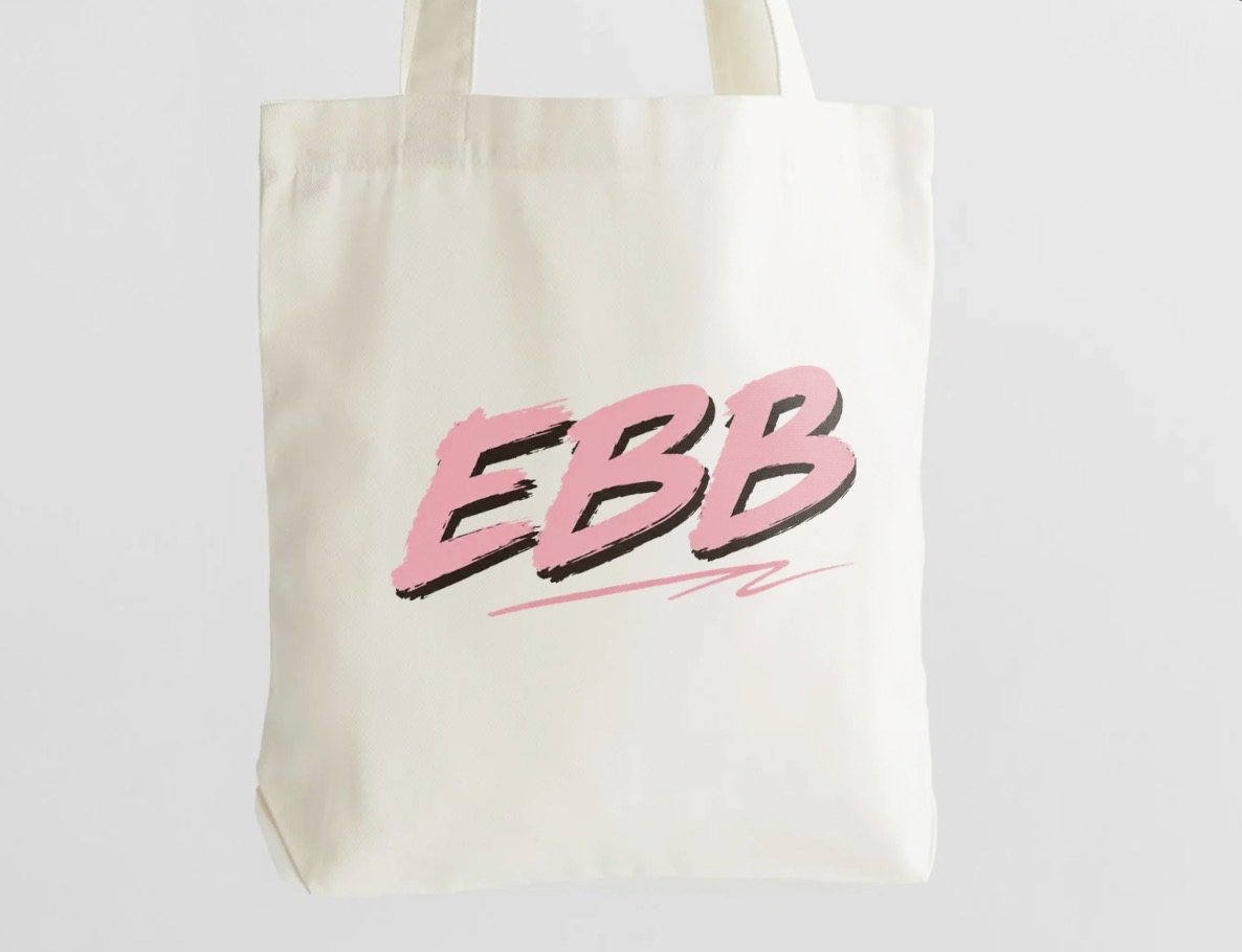 EBB Cream Tote Bag