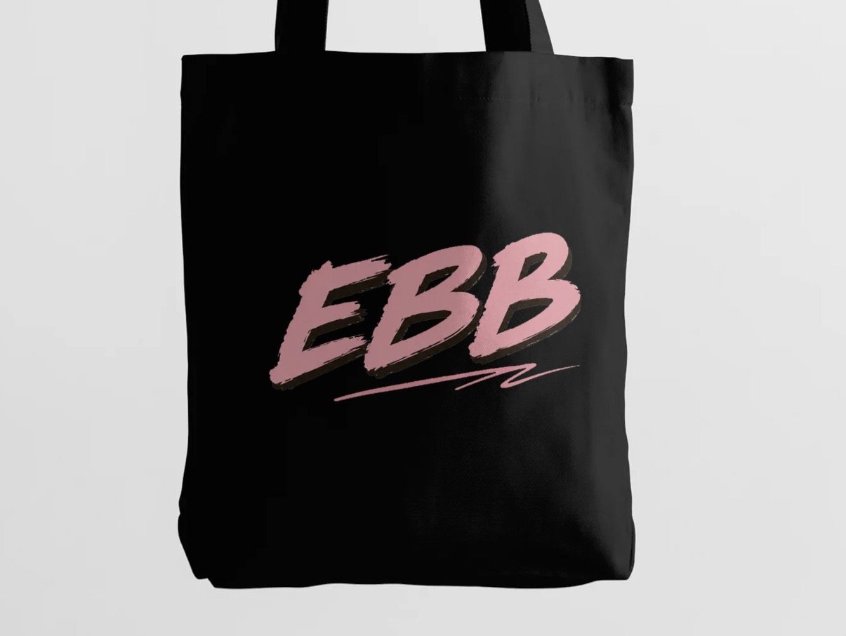 Black EBB Tote Bag